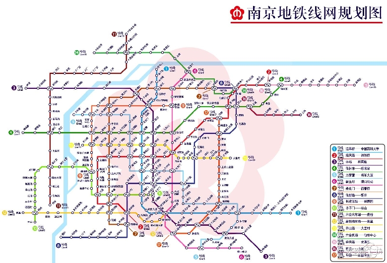 南京地铁五号线线路图                    