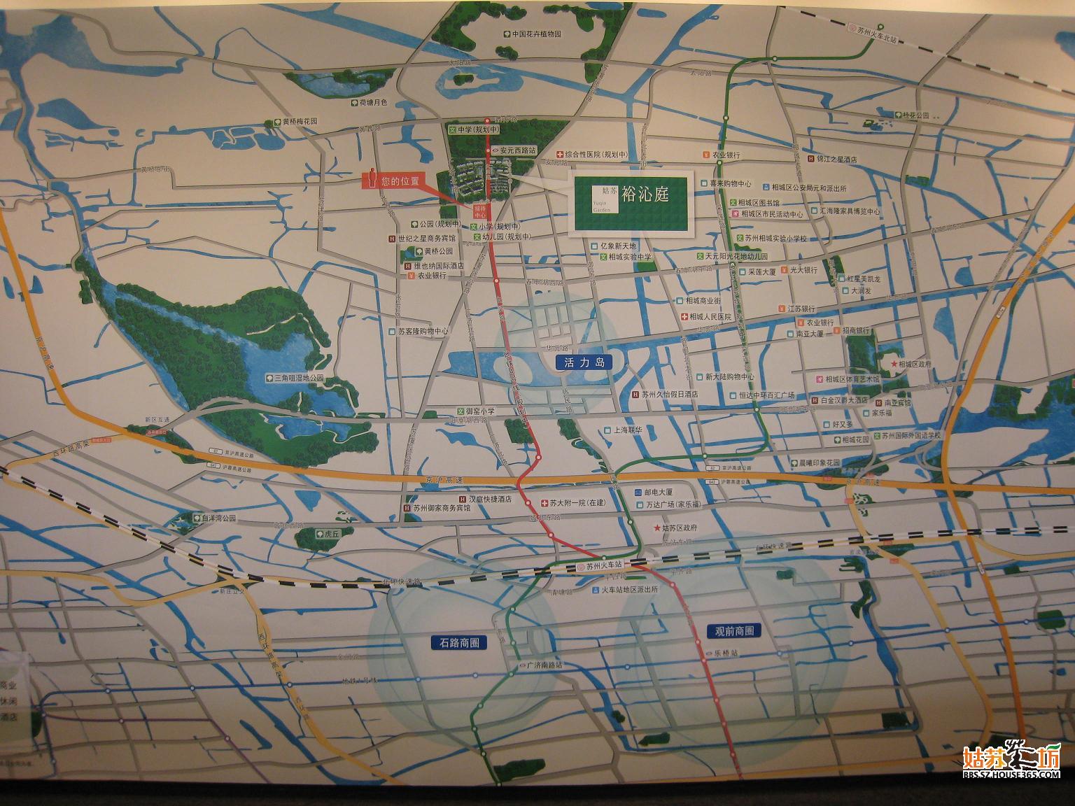 苏州市姑苏区手绘地图