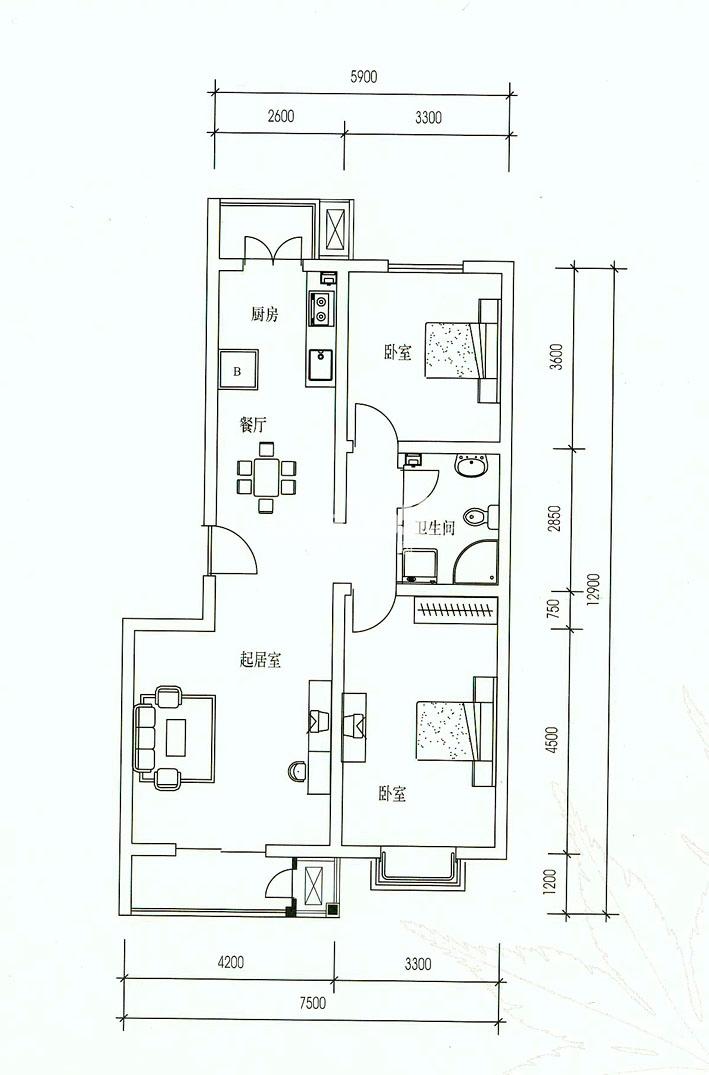 户型图_天津水墨兰庭_天津新房网_365淘房